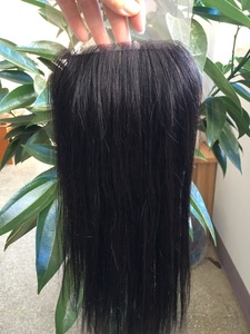 Cierre de Encaje de Cabello Humano 66, Color Natural para Mujeres, la Mejor Calidad, 44 55, Paquetes de Cabello Brasileño de Visón, Negro Natural - Product Image 2
