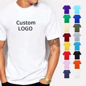 T-shirt homme en coton et élasthanne de haute qualité, fabrication en gros, impression personnalisée du logo, t-shirt uni pour homme - Product Image 5