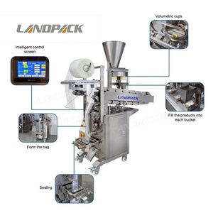 Machine d'emballage et de conditionnement automatique VFFS pour sachets de 5g de sucre blanc, sel, snacks, aliments déshydratés, pain, galettes, chips de pommes de terre - Product Image 4