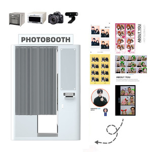 Machine de photomaton numérique personnalisée avec <span class=keywords><strong>impression</strong></span> instantanée SLR, compatible smartphones et iPad, Wi-Fi, <span class=keywords><strong>impression</strong></span> en libre-service - Product Image 1