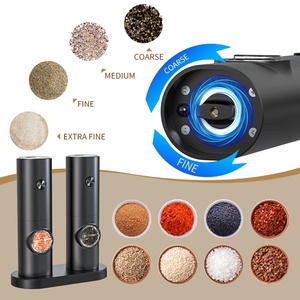 One-Touch Operation Cordless Spice <b>Grinder</b> Portable Electric <b>Pepper</b> Mill with LED Light for Camping - Product Image 2