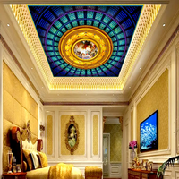 Revêtements muraux 3D de luxe pour l'intérieur, décoration de plafond, papier peint pour la maison, vente chaude 2022