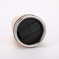 Mug isotherme personnalisé en bambou pour thé et café, en acier inoxydable 304, avec couvercle