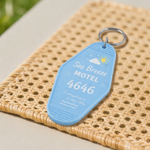 Resort Metal Key Tag Custom Engraved Hotel Keychain for Travel Souvenir <b>Gift</b> Supply - Product Image 4