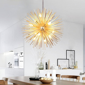Decorazione per la casa di lusso lampada a sospensione a forma di riccio di mare decorazione oro camera da letto luce pendente per sala da pranzo - Product Image 3
