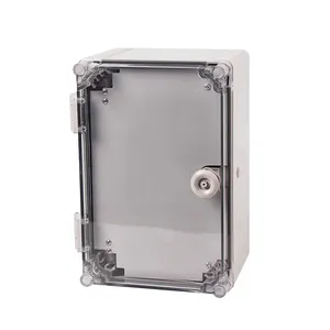 Manufacturer SAIP/SAIPWELL Hot Sale IP66 ABS Enclosure Transparent Cover Plastic waterproof plastic box with lid 400*300*160