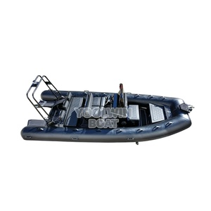 <span class=keywords><strong>Bateaux</strong></span> <span class=keywords><strong>semi</strong></span>-rigides gonflables en aluminium de 20 pieds Yoolwin, légers, à coque en V profond, en Hypalon Orca, pour yacht et catamaran - Product Image 6