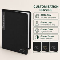 Dossier de présentation opaque personnalisé avec logo, format 8,5x11 (Lettre), 30 pochettes, 60 pages, classeur de présentation en plastique, vente en gros