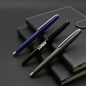Bolígrafo Roller de Metal Negro Mate para Regalo - Bolígrafo Ejecutivo con Logotipo Personalizado para Promociones Empresariales y Regalos Corporativos - Product Image 1