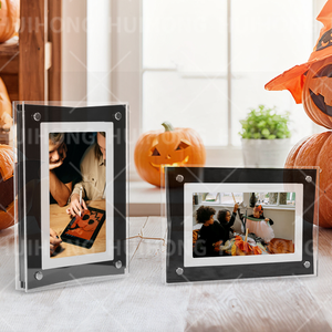 Regalo promocional del Día de Todos los Santos Colorido NFT Álbum electrónico transparente Reproductor de acrílico digital Marco de fotos de video en movimiento - Product Image 1