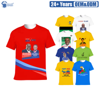 Verkiezings T-shirt Campagne Aangepaste Grafische Print Katoenen Kleding Verkiezingsoutreaching Promotie