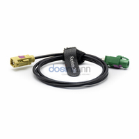 Cable LVDS Automotriz HSD de 4 Pines Hembra E-Code a Fakra Hembra K-Code para Cámara de Coche