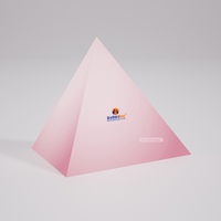 Luxuriöse Maßgefertigte Wiederverwendbare Valentinstag-Geschenkbox Verpackung Individuelle Pyramiden-Schokoladenbox für Hochzeitsfeier
