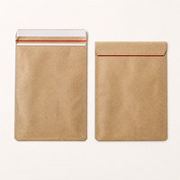 Sacs d'expédition en papier kraft brun 100% compostables, recyclés, écologiques, biodégradables, imperméables, pour chaussures et vêtements, impression flexo