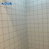 Panneau mural SPC 4 mm à motif géométrique, finition mate douce, étanche et anti-moisissure pour cuisine et hôtel - Design moderne
