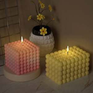 3D Square Shape Storage Box <b>Candle</b> <b>Mold</b> DIY Gypsum Concrete Aromatherapy <b>Candles</b> Silicone <b>Molds</b> Reusable Non-stick Eco-Friendly - Product Image 3