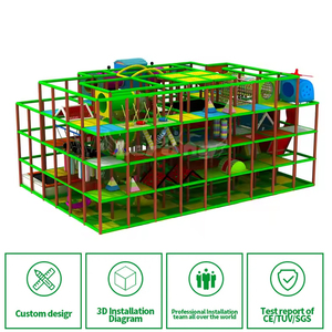 BSCI-Compliant Multi-Level Kids Indoor Playground Equipment for Children with Soft Role Play Areas and Forest Explorer Theme - Product Image 3