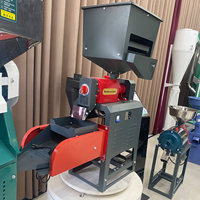 Machine à décortiquer le riz automatique avec tamis vibrant vertical et horizontal, moteur en acier inoxydable