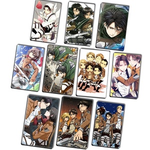 58 Styles 10PCS/SET Crystal Shingeki No Kyojin Kuroshitsuji Bleach Anime <strong>Stickers</strong> for Credit Debit ID <strong>Bus</strong> Card Paper Crafts - Product Image 1
