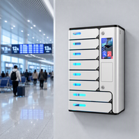 Y2Power UVC Premium, casier intelligent sécurisé à écran tactile à 8 compartiments, station de charge de téléphone avec 2 compartiments plus grands pour iPad