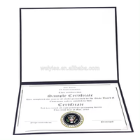 Vente en gros de porte-certificat en cuir A4 porte-certificat de couverture de diplôme porte-dossier de graduation personnalisé de style livre de luxe