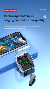 K30 Sem Fio In-Ear Fones De Ouvido para <span class=keywords><strong>Bluetooth</strong></span> Stereo Sound Headset Earbuds Transparente Não-Ruído Cancelando Fones De Ouvido Fones De Ouvido - Product Image 4