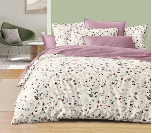 Parure de lit et draps imprimés en <span class=keywords><strong>tissu</strong></span> satiné <span class=keywords><strong>microfibre</strong></span> 100 % polyester 90 g/m² pour mariages et jeunes filles, par Fabric Factory - Product Image 1