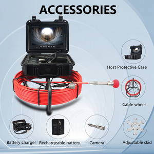 Nhà máy không thấm nước IP68 9 inch công nghiệp borescope cống kiểm tra máy ảnh với ánh sáng cho cống ống cống - Product Image 6