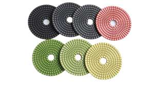 4 אינץ 'יהלום באיכות גבוהה ליטוש 100 מ "מ עגול רפידות ליטוש יבש עבור גרניט אבן שיש 50 # - Product Image 2