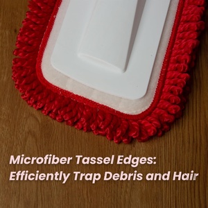 Nouvelle serpillière plate en microfibre avec logo personnalisé, portable, détachable, rotative à 360°, à double entraînement, manche télescopique, capacité de 700 ml, pulvérisation mains libres - Product Image 3
