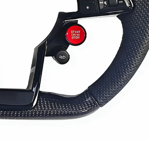 Volante Modificado de Cuatro Botones en Fibra de Carbono y Cuero Personalizado para Audi R8 A1 A7 Q7 - Product Image 5