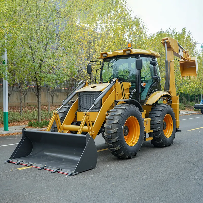 Mesin bergerak bumi kecepatan tinggi, pemuat ekskavator Backhoe teknik multiguna 2.5 Ton 2500kg