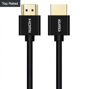 Super Slim 4k*2k Up To 10 Gbps Bandwidth Max To 5 M Super Slim HDMI Cable For Ultra HDTVs