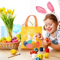Fábrica al por mayor multi color diseño personalizado impreso dibujos animados reutilizable no tejido Tote niños UES bolsas