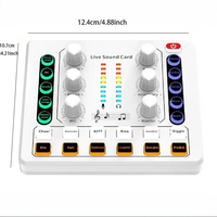 Carte son et interface audio OEM M8 Live avec effets de mixage DJ et changeur de voix stéréo
