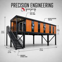 Maison conteneur modulaire démontable 20ft 40ft, Cabine modulaire, Hôtel capsule spatiale, Unité de logement préfabriquée pour complexe hôtelier et camping
