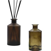 Bouteille vide en verre brun de 200 ml pour aromathérapie, diffuseur de parfum, bouteille en verre pour huile essentielle, diffuseur à bâtonnets volatils