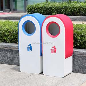 Trường <span class=keywords><strong>Carton</strong></span> 13 Gallon Thùng Rác <span class=keywords><strong>Bin</strong></span> Trung Tâm Tái Chế Đường Phố 50L Thương Mại Chất Thải Thùng Phân Loại Ngoài Trời Thùng Rác Có Thể - Product Image 2