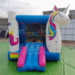 Castillo inflable comercial para niños, mini brincolín interior con tobogán. - Product Image 5