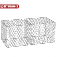 Boîtes et paniers galvanisés hexagonalement tissés de Gabion de grillage pour des murs de soutènement