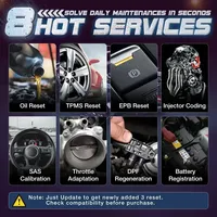 Nuevo - LAUNCH X431 CRP129E PLUS Herramienta de Diagnóstico Completo para Automóviles con 8 Servicios de Reinicio, OBD OBD2, Escaneo Automático de VIN, Prueba de Batería