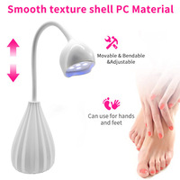 Lampe à ongles UV LED sans fil rechargeable 12W, double source lumineuse USB, minuterie 60s, séchage rapide, professionnelle, forme fleur, ne noircit pas les mains