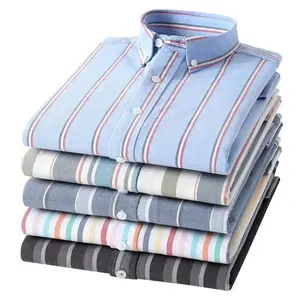 2024 Men's Shirt Long Sleeve Printed Iron Drill Shirt Men's Slim-fit Non-iron Wrinkle-resistant Shirt For Men