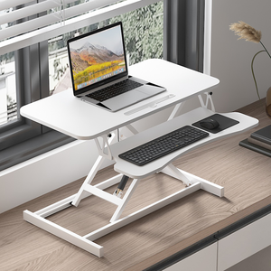 Đứng máy tính xách tay nâng bàn có thể gập lại điều chỉnh chiều cao di động máy trạm với khung kim loại - Product Image 5