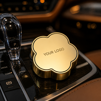 Désodorisant Voiture Luxe Alliage Zinc Forme Fleur Clip Ventilation Logo Personnalisé Décor Métal Parfum Cadeau Élégant