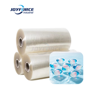 Film Kapsul Cetak Larut Air PVA (Polyvinyl Alcohol) Joyforce Soft, Pelarutan Multi-Suhu, Ukuran Kustom, Logo OEM