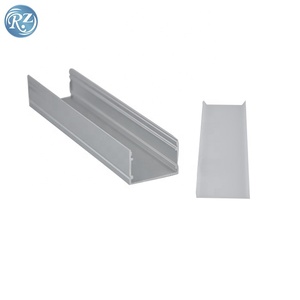 Profilé en U en aluminium VIMA pour cloison de bureau incurvée avec éclairage LED flexible intégré et extrusion de fenêtre en verre fixe - Product Image 2