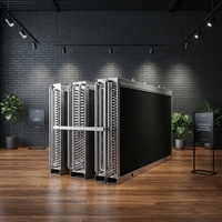 Nouvelle coussinette de refroidissement évaporatif réutilisable en plastique noir haute durabilité, garantie 1 an, pour usine chimique, serre, élevage