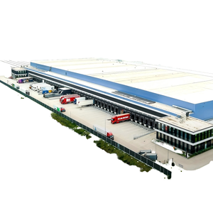 โรงงานผลิตโครงสร้างโลหะกันสนิมมาตรฐานคุณภาพรับรอง Q355B Q235B ประกอบรวดเร็ว สำหรับคลังสินค้าและศูนย์โลจิสติกส์ - Product Image 1