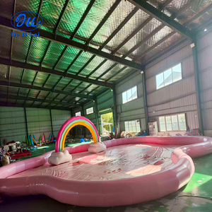 Piscina Inflable Grande Personalizada con Forma de Flor y Arcoíris para Parque Acuático Infantil - Disponible a Bajo Precio - Product Image 4